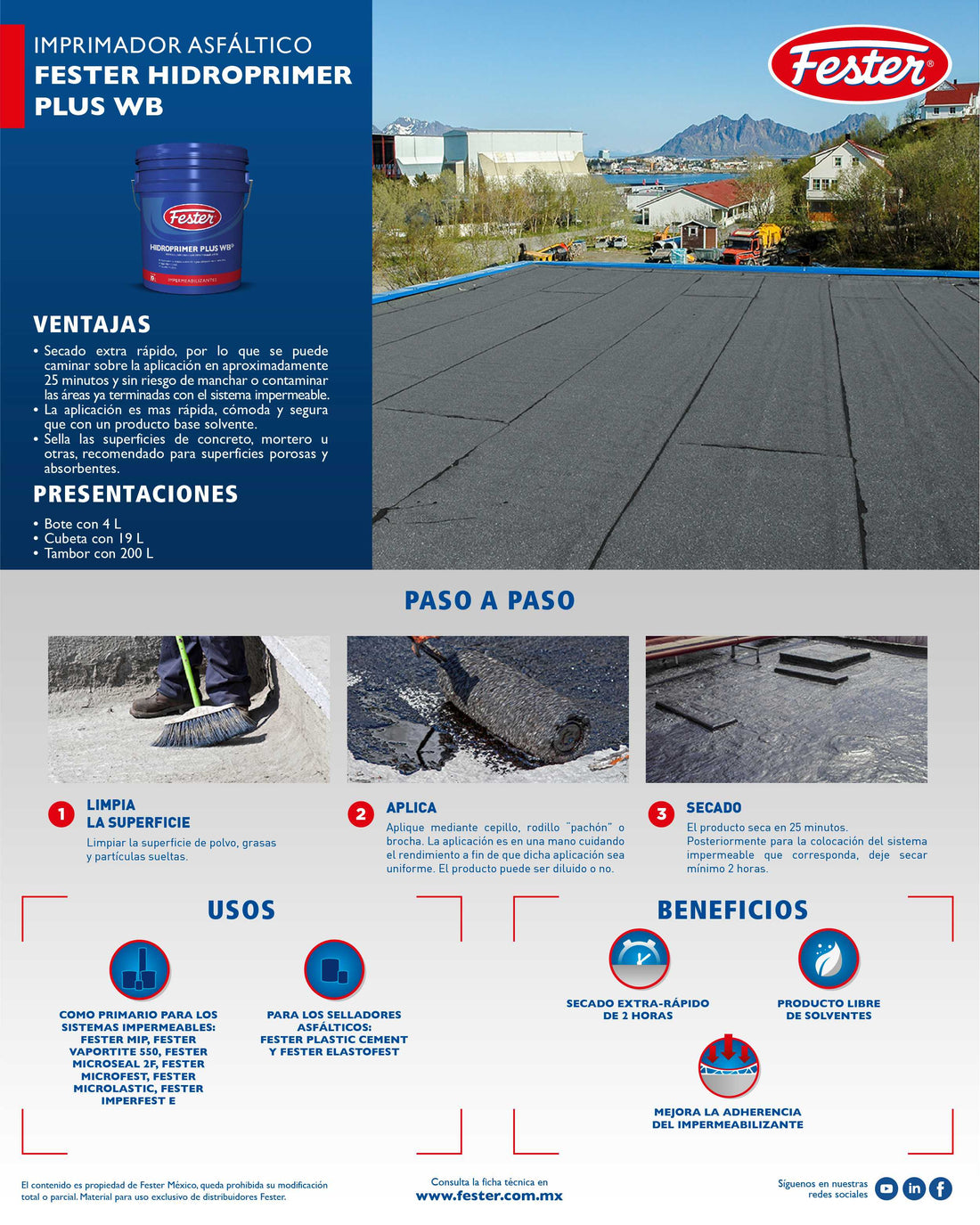 FESTER HIDROPRIMER PLUS WB 19 L