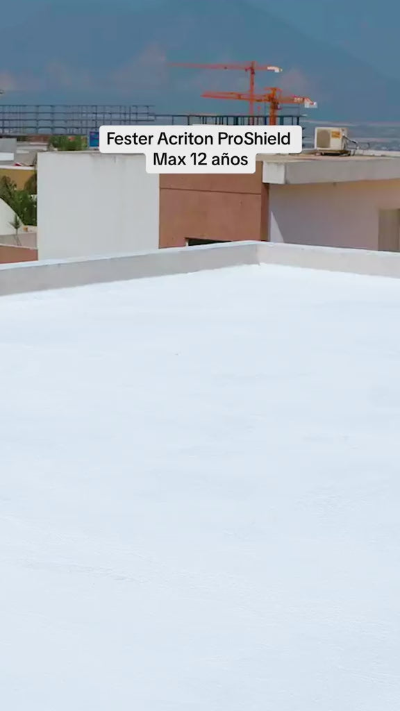 IMPERMEABILIZANTE FESTER ACRITON PROSHIELD MAX 12 AÑOS BLANCO CUB 19 L